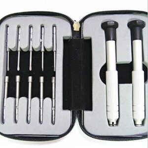 ETopLike® Screwdrivers Kit Repair Tool for Eyeglass/Glasses/Watch/Cellphone/Clock (12PCS, Travel Pocket)