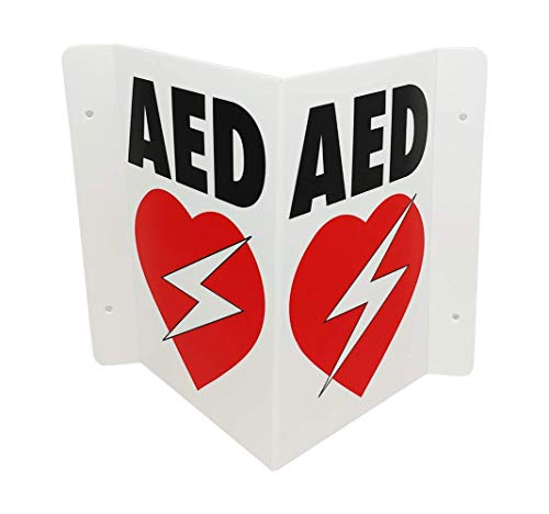 CPR Savers Foldable Panel AED Wall Sign for Business, School, Restaurant, Office or Any Public Place (1)