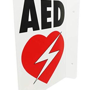 CPR Savers Foldable Panel AED Wall Sign for Business, School, Restaurant, Office or Any Public Place (1)