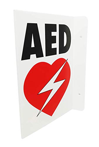 CPR Savers Foldable Panel AED Wall Sign for Business, School, Restaurant, Office or Any Public Place (1)