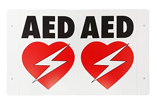 CPR Savers Foldable Panel AED Wall Sign for Business, School, Restaurant, Office or Any Public Place (1)