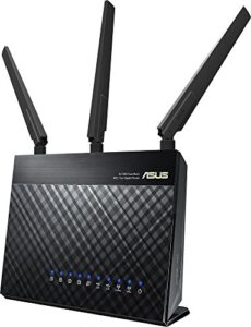 asus wifi router (rt-ac1900p) - dual band gigabit wireless internet router, 5 gb ports, gaming & streaming, aimesh compatible, free lifetime internet security, parental control equivalent to rt-ac68u