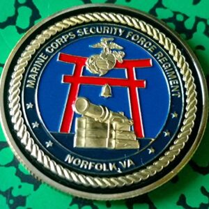 Marine Corps Security Force Regiment Military Colorized Challenge Art Coin