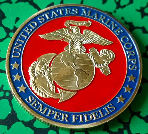 Marine Corps Security Force Regiment Military Colorized Challenge Art Coin