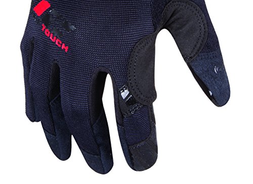 212 Performance Touch-screen Compatible, High Grip Gloves for Mechanics, High Dexterity, Adjustable Closure, Black, Medium