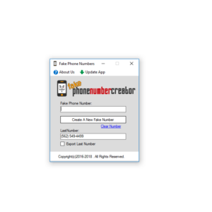 Fake Phone Number Creator [Download]