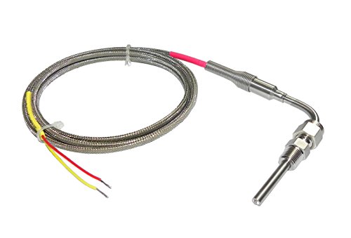 EGT Probe Exhaust Gas Temperature Sensor - 3/16 Diameter - Stainless Steel Weld Bung - with 12 Foot Long Cable