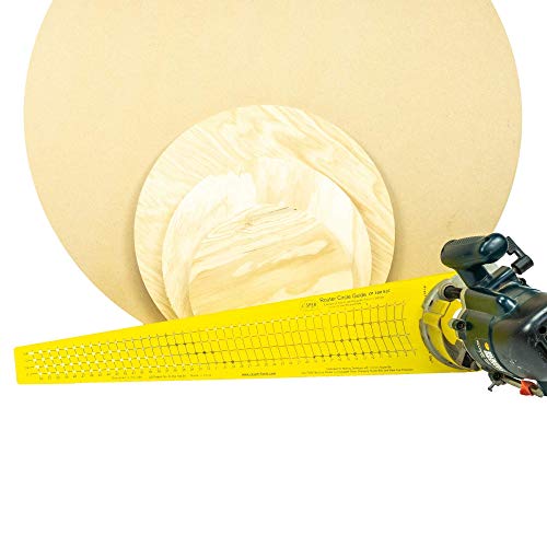 Jasper 300 XLC Circle Cutter Router Jig - Router Circle Cutting Jig Cuts Perfect Circles from 7” to 52 ¾” D - Circle Guide Kit Tool Includes Centering Disc & Pivot Pins - Fits Most Popular Routers