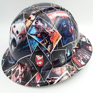 Wet Works Imaging Customized Pyramex Full Brim Horror Movie Poster Hard Hat with Ratcheting Suspension