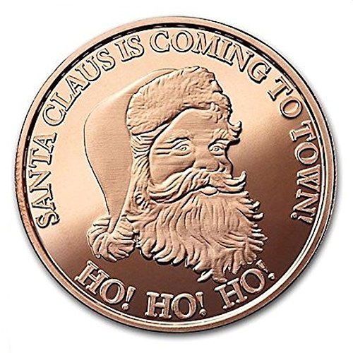 Christmas Series ~ Santa Claus is Coming to Town 1 oz .999 Pure Copper Round/Challenge Coin