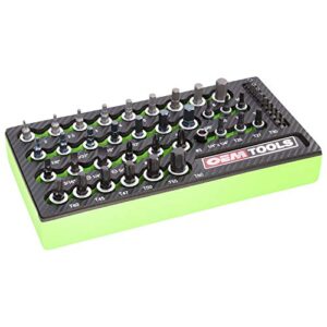 oemtools 23992 44 piece multi drive star socket set with custom fit tray, heat treated, alloy steel master torx set with sae and metric hex sockets, chrome and green