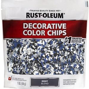Rust-Oleum 301359 Decorative Color Chips, Gray Blend, 1lb(454g)