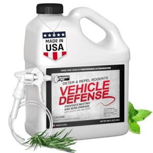 exterminators choice - rodent defense spray for cars and trucks - non-toxic deterrent for pest control - repels mice and rats - vehicle protection - safe for kids and pets (1 gallon)