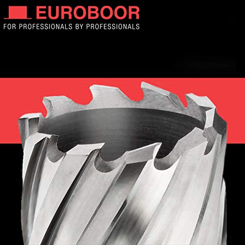 EUROBOOR Annular Cutter - 11/16" Diameter HSS Cutter & Pin with 2" Cut Depth & Weldon Shank - HCL.11/16