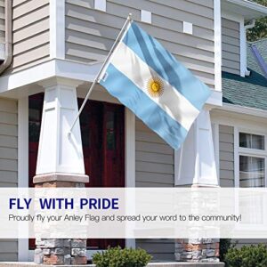 Anley Fly Breeze 3x5 Foot Argentina Flag - Vivid Color and Fade proof - Canvas Header and Double Stitched - Argentinian National Flags Polyester with Brass Grommets 3 X 5 Ft