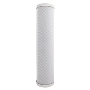 tier1 0.5 micron 20 inch x 4.5 inch whole house carbon block water filter replacement cartridge | compatible with pentek floplus-20bb, 155312-43, cbc-20bb, home water filter