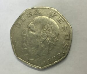 collectible mexican coin $10 pesos, 1978