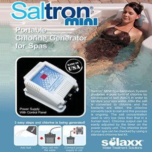 Saltron Mini Salt System Drop-In Saltwater Chlorine Generator for Hot Tubs & Swim Spas - up to 2000 Gallons