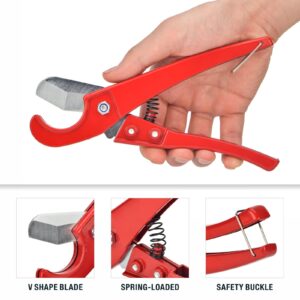 Pex Tubing Cutter for 1/8,1/4, 3/8, 1/2, 3/4-inch up to 1-inch Pex Pipe Cutter