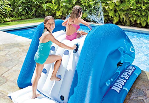 Intex 58849EP Kool Splash Durable Vinyl Inflatable Play Center Swimming Pool Water Slide with Built In Sprayers for Kids and Adults, Age 6 and Up