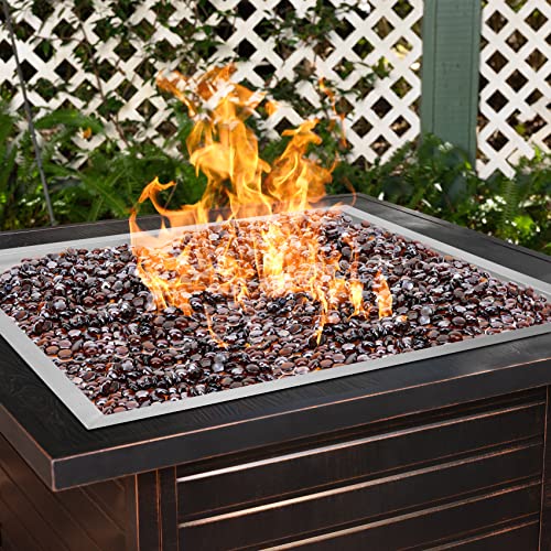 Onlyfire Square Stainless Steel Drop-in Fire Pit Burner Ring and Pan Assembly, 30-Inch