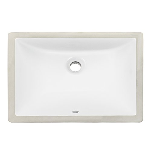 Ticor 20-1/2" Square White Porcelain Undermount Bathroom Vanity Sink Ceramic NEW