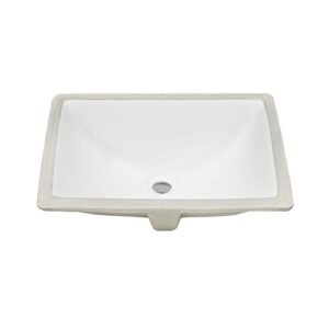 Ticor 20-1/2" Square White Porcelain Undermount Bathroom Vanity Sink Ceramic NEW