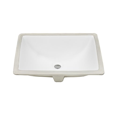 Ticor 20-1/2" Square White Porcelain Undermount Bathroom Vanity Sink Ceramic NEW