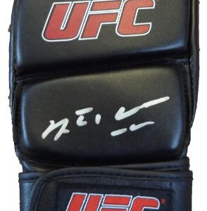 Anderson Silva Autographed UFC Fight Glove W/PROOF, Picture of Anderson Signing For Us. UFC Middleweight Champion, Brazil, Chael Sonnen, Dana White, Chris Weidman