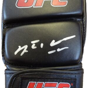 Anderson Silva Autographed UFC Fight Glove W/PROOF, Picture of Anderson Signing For Us. UFC Middleweight Champion, Brazil, Chael Sonnen, Dana White, Chris Weidman