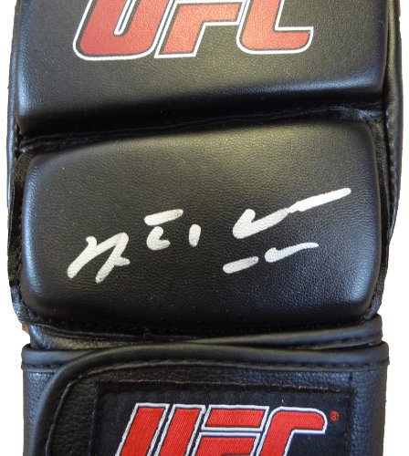 Anderson Silva Autographed UFC Fight Glove W/PROOF, Picture of Anderson Signing For Us. UFC Middleweight Champion, Brazil, Chael Sonnen, Dana White, Chris Weidman