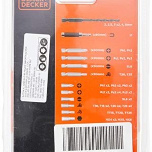 BLACK+DECKER A7234-XJ 27 Piece Drill Set, Orange