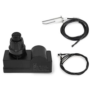 stanbroil fire pit push button ignition kit with 2 outlet and ground wire for fire pit gas burner system, aaa battery
