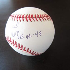 Stan Musial Autograph/Signed Baseball St. Louis Cardinals MVP 43-46-48