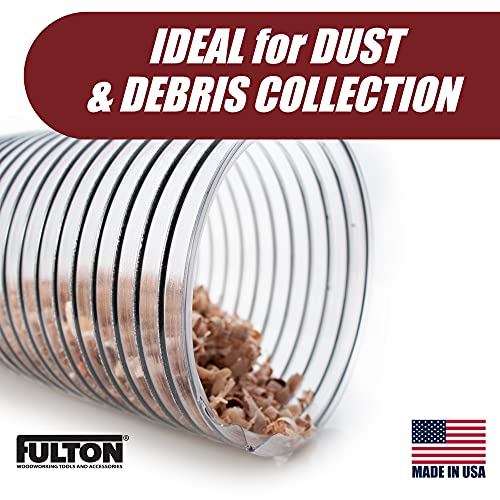 2 1/2" x 20' Clear PVC Dust Collection Hose For Use with Dust Collectors with 2-1/2" Ports. Ideal for Shop Vacuums