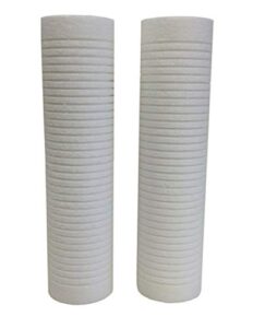 cfs – 2 pack universal heavy/coarse water filter cartridges compatible with aquapure ap124 models – remove bad taste and odor – whole house replacement filter cartridge – white