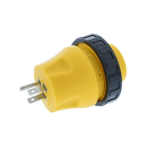 ABN 15A to 30A RV Power Cord – Male to Female 3-Prong 125V AC Camper Generator Cable Adapter Electrical Converter Plug