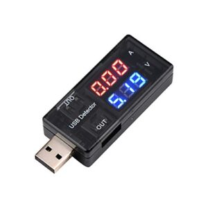 diymore USB Tester USB Meter Tester Voltage Current Tester USB Battery Checker USB C Voltage Current Voltmeter Amp Volt Ammeter Detector USB Mobile Tester USB Cable Charger Detector LED Display