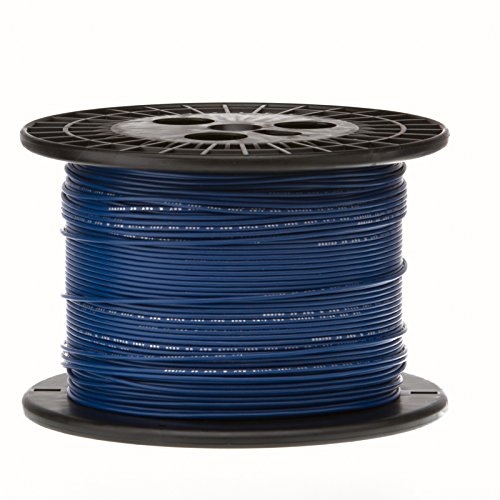 Remington Industries 16UL1007STRBLU1000 16 AWG Gauge Stranded Hook Up Wire, 1000 feet Length, Blue, 0.0508" Diameter, UL1007, 300 Volts