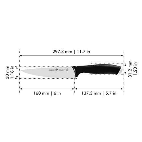 HENCKELS Silvercap Razor-Sharp 6-inch Utility Knife, Tomato Knife, German Engineered Informed by 100+ Years of Mastery, Stainless Steel