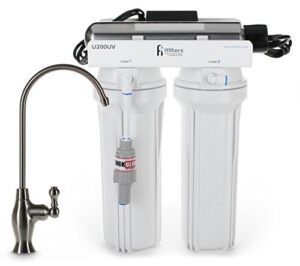u200uv ultraviolet uv drinking water filtration purifier system 3 stage ultimate filter & sterilize - built in usa