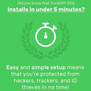 TrackOFF Elite VPN and Online Privacy Protection Software, 1 Year (3-Users)