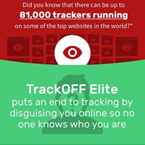 TrackOFF Elite VPN and Online Privacy Protection Software, 1 Year (3-Users)