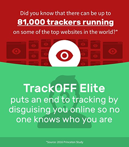 TrackOFF Elite VPN and Online Privacy Protection Software, 1 Year (3-Users)