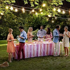 Brightech Ambience Pro LED String Lights - 26 Ft Commercial Grade Patio Lights Outdoor Waterproof - Globe Porch String Lights for Outside, Backyard - 1W Vintage Edison Bulbs, Shine Bright, White