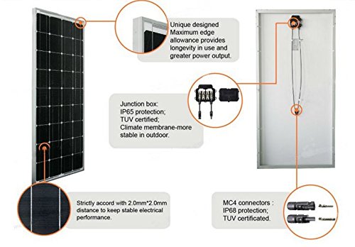 GOWE 240w solar panel/paneles solares 120w/solar cell 120w 2pcs/solar cables and connectors included