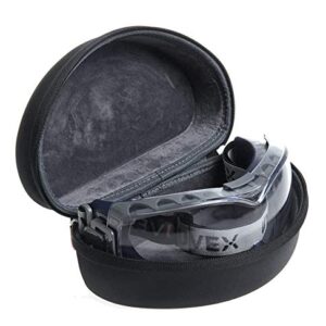 Hermitshell Hard Travel Case Fits Uvex Stealth OTG Safety Goggles Anti-Fog/Anti-Scratch Coating S3970DF (Only Case)