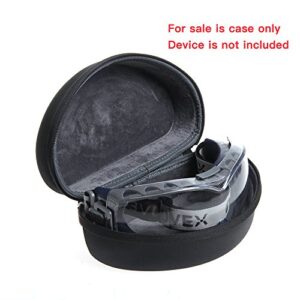 Hermitshell Hard Travel Case Fits Uvex Stealth OTG Safety Goggles Anti-Fog/Anti-Scratch Coating S3970DF (Only Case)