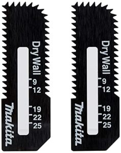 makita high carbon steel b-49703 drywall cut-out saw blade compatible with carbon steel (2 pack)