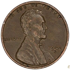 1942 s lincoln wheat penny good